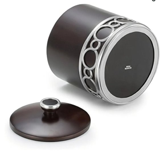 Royal Selangor Medallion Pewter and Wood Ice Buxket - Picture 3 of 16